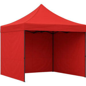 Toldo Plegable 3x3 M Impermeable Para Eventos Y Camping Rojo Color