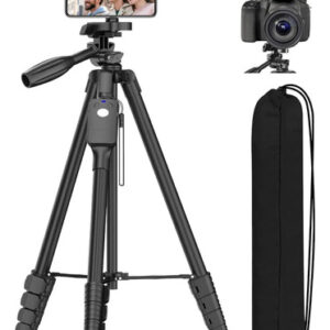 Trípode Profesional De Aluminio 170cm Con Control Remoto Y B Color