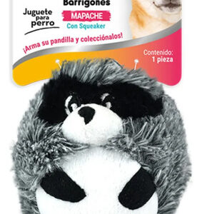 Juguete De Peluche Para Perros Mapache Suave Y Resistente 11 Gris Diseño