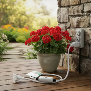 Cable De Extensión Gfci 1.83 Metros Impermeable 3 Tomas 12/3 Color