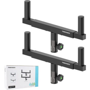 Juego De 2 Barras De Montaje De Altavoz Soporte Ajustable Black