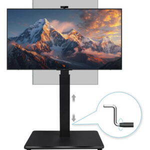 Soporte De Tv Rodante Ajustable Para Pantallas De 42 A 75 Pu Color