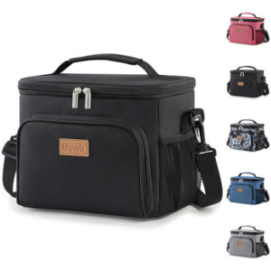 Bolsa Térmica De Almuerzo Impermeable 9l Para Trabajo Y Viaj Negro Nombre Del Diseño