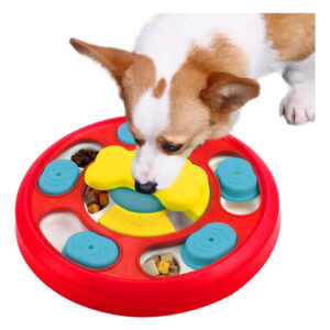 Juguete Rompecabezas Interactivo Para Perro Color Rojo 24x24 Rojo