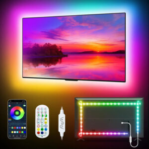 Luces Led Rgb Para Tv 16.4 Pies Retroiluminación Con Control Color De La Luz