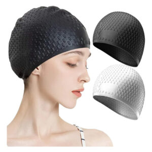 Gorros De Natación Elásticos Antideslizantes 2 Piezas Multic Multicolor Diseño De La Tela Talla