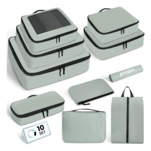 Cubos De Embalaje Para Viajes 10 Piezas Organizador Equipaje Menta