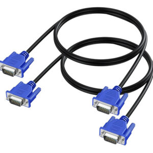 Cable Vga A Vga 1.5 Metros Alta Resistencia 15 Pines Negro