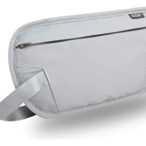 Cinturón De Dinero Bloqueador Rfid Con Riñonera Oculta Gris Color Diseño De La Tela