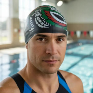 Gorra De Natación De Silicona Unisex Color Negro Unitalla Negro Diseño De La Tela Talla