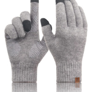 Guantes De Invierno De Lana Merina Táctiles Antideslizantes Color Talla