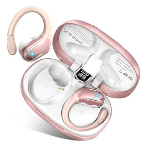 Audífonos Inalámbricos Deportivos 75h Bluetooth Ipx7 Rosa Color