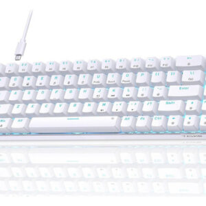Teclado Mecánico Gamer Tmkb T68se 60% Teclado Switch Blue Con Clic Idioma Inglés Us