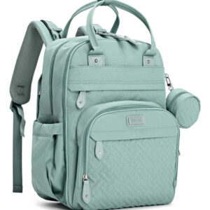 Mochila Para Pañales Bebé Impermeable Multifuncional Verde S Verde Salvia Diseño De La Tela