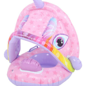 Anillo De Natación Inflable Con Sombrilla Para Niños Y Adult Color