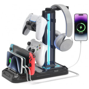 Soporte Gaming Para Auriculares Y Controladores Con Luz 9 Mo