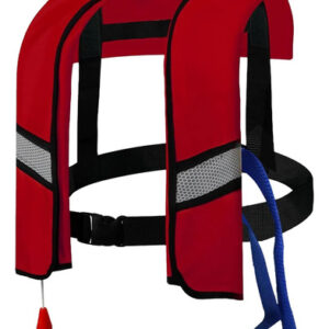 Chaleco Salvavidas Inflable 150n Rojo Ajustable Para Adultos Rojo Talla
