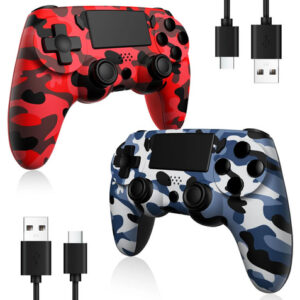 Controladores Inalámbricos Compatibles Con Ps4 Y Pc Con Vibr Color