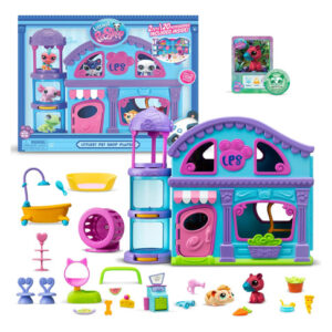 Juego De Rol Tienda De Mascotas Con 2 Figuras Coleccionables