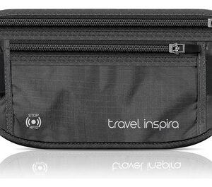 Cinturón De Viaje Antirrobo Con Protección Rfid Y Bolsa Ocul Color Diseño De La Tela