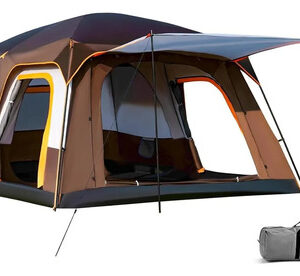 Tienda De Campaña Portátil Para 5 A 8 Personas Impermeable Marrón