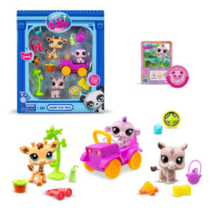 Figuras Coleccionables Littlest Pet Shop Safari 3 Mascotas O