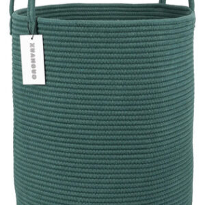 Cesta De Cuerda De Algodón Grande Verde Para Ropa Y Juguetes Verde Nombre Del Diseño