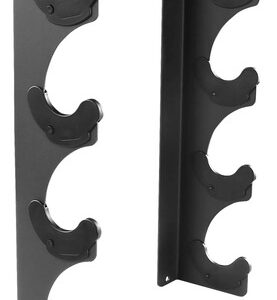 Soporte De Almacenamiento Para 4 Barras De Pesas Acero Negro 4 Barras Horizontales