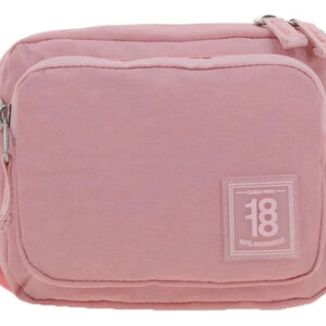 Bolso Crossbody Rosa Mujer 1818 Poliéster Asa Ajustable Rosa Diseño De La Tela Acabado De Los Herrajes Color De La Correa De Hombro