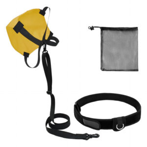 Cinturón De Resistencia Para Natación Amarillo 23x20 Cm Amarillo Talla