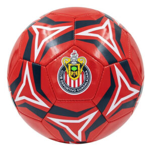 Balón De Fútbol No 5 Rojo Cosido A Máquina Pvc Resistente Rojo