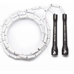 Cuerda De Saltar Ajustable Pvc 6 Mm Para Fitness Y Boxeo Negro/blanco