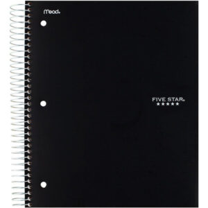 Cuaderno Profesional 200 Hojas 5 Materias Rayado Negro