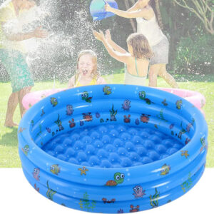 Alberca Inflable Para Niños 130x35 Cm Azul Juguete De Agua Azul1