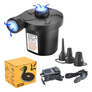 Bomba De Aire Eléctrica Portátil Rápido 60w 3 Boquillas Infl