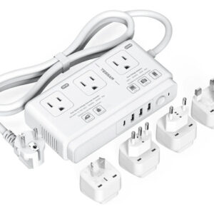Convertidor De Voltaje 220v A 110v Adaptador Universal De Vi