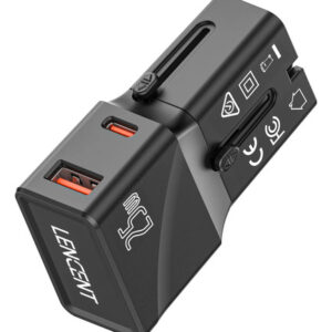 Adaptador De Viaje Universal Carga Rápida Usb C 25w Compacto