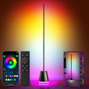 Lámpara De Pie Led Rgb Inteligente Para Sala De Estar Modern Multicolor Color De La Estructura