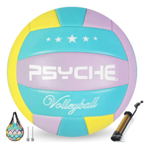 Pelota De Voleibol Tamaño 5 Suave Interior Y Exterior Morado Amarillo Azul