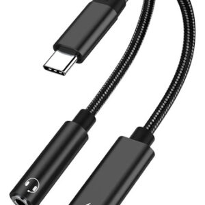 Adaptador Usb C A 3.5 Mm 2 En 1 Carga Y Audio Simultáneo Color