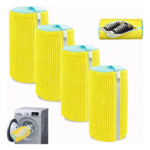4 Bolsas De Lavandería Para Zapatos Tamaño Grande Amarillo Amarillo