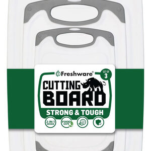 Tablas De Cortar Reversibles Con Surcos 3 Piezas Sin Bpa Nombre Del Diseño Plástico, Juego De 3