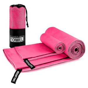 Toallas Deportivas Microfibra Secado Rápido 2 Piezas Rosa Rosa Nombre Del Diseño