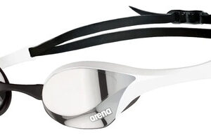 Anteojos De Natación Antivaho Espejo Protección Uv Plateado Plateado / Blanco