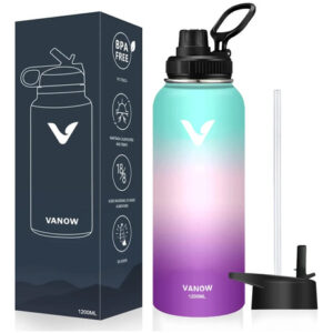 Termo De Acero Inoxidable 1,2l Doble Pared Verde Antigoteo Verde