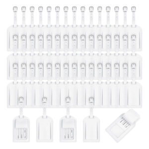 50 Etiquetas De Equipaje Blanco De Cuero Rectangulares Para Blanco Nombre Del Diseño