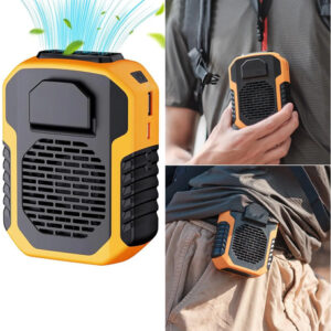 Ventilador Portátil Clip 6000 Mah 3 Velocidades Naranja Naranja