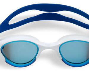 Gafas De Natación Unisex Antiniebla Ajustables Espejo Adulto Espejo Azul/blanco