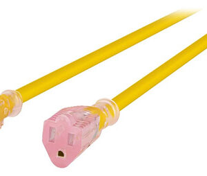 Extensión Reforzada 15 M 1 Receptáculo 127v Color Amarillo Color