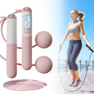 Cuerda De Saltar Inteligente Rosa Antideslizante Ligera 280 Rosa